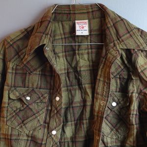True religion plaid shirt